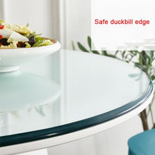 BEWEGNLNHK Clear Round Glass Table Top, 1/4" Thick Tempered Glass Table Top, 30" 36" 39" 40" Round Glass Top for End Table Dining Table Coffee Table(98cm(39in))