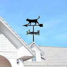 Weathervane Metal for roof Garden Yard Cat Weathervanes Stainless Steel Spray Paint Weathervane with Animal Ornament Wind Direction Indicator for Roof Garden Patio Lawns Farmhouse Barns