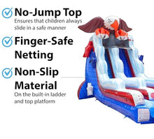 TentandTable 18FT Commercial Inflatable Water Slide & Blower, Bald Eagle