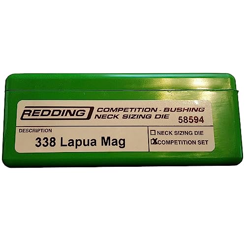 Redding Competition Bushing Neck Reloading Die Set for 338 Lapua Mag