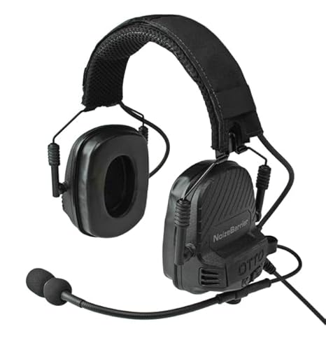 OTTO Engineering NoizeBarrier TAC Hearing Protection Black