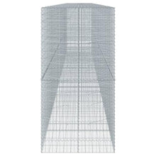 KFPOERTFGD Galvanized Iron Gabion Basket, Heavy Duty Stone Retaining Wall Cage for Landscaping and Garden Decoration, 452.8 x 39.4 x 78.7 Inch Silver Metal Gabion Box