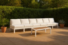 Meridian Furniture 375White-S180B Nizuc Collection Modern | Contemporary Outdoor Patio Modular Sofa