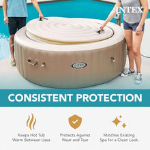 Intex PureSpa Inflatable Hot-Tub Accessories Set with 28523E Round Hot-Tub Cover, Two 28505E Foam Headrests, and Two 28502E Removable Seats