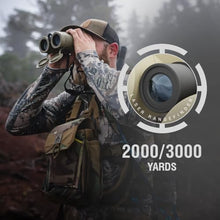 Force Technologies ATN 10x42 Laser Ballistics Binocular with Laser Rangefinder, Bluetooth, Ballistic Calculator and Mobile App Sand