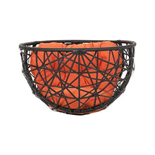 DUYHBAWRS Contemporary Design Outdoor Wicker Teardrop Chair Accent Chair with Cushion and Base 38.5 in