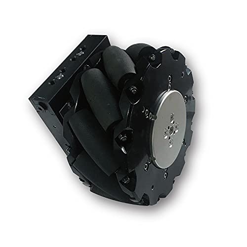 RoboCT Mecanum Robot Universal Wheel 7-Inch 200Kgs Payload Black
