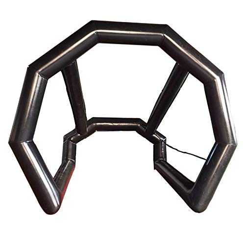 INTBUYING Golf Practice Swing Simulator Net Cage Black