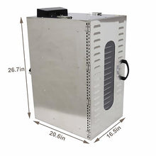 TECHTONGDA 20 Layers Commercial Food Dehydrator Dryer 304 Stainless Steel Silver