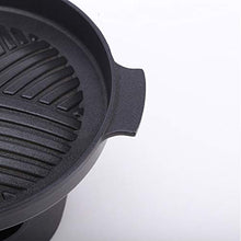 NEWCES Barbecue Desk Mini Japanese Style BBQ Grill Portable Tabletop ?Barbecue Stove ?with Wooden Base Suitable for 1-2 People for Yakiniku Robata Yakitori Takoyak Tabletop Barbecue (Size : Small)