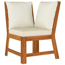 AMBERARD Patio Dining Set Cream White Furniture Set