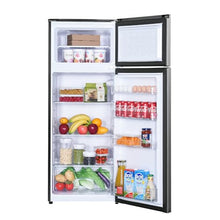 7.3 CU. FT. 2-Door MINI Fridge in Platinum Steel with Freezer