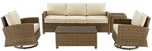 Crosley Furniture Bradenton 5-Piece Sofa & Swivel Rocker Set
