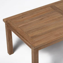 TITAN GREAT OUTDOORS Ash & Ember Grade A Teak 47in Coffee Table, Patio Lounge Tea Table for Deck, Porch, or Backyard Indoor Outdoor Use, Weather Resistant Slatted Outdoor Lounging Patio Furniture