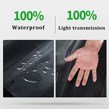 QWEASDF Transparent Canopies and Tarps, Heavy Duty PVC Clear Tarpaulin, Anti-Tear, Waterproof, UV Resistant for Patio Outdoor Camping Terrace Balcony Plant Cover Rainproof Cover,2.4x10m/7.8x32.8ft