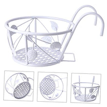 LUUYYI Plant standPcs Outdoor Hanging Planters Outdoor Plant Stand Garden Plant Basket Outdoor Planters Retro Flower Pot Holder Plant Display Rack Black Planter White