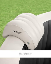 Intex 28457EP 4-Person Onyx Black Octagon Jet & Bubble Deluxe Combo Outdoor Inflatable Portable Hot Tub, Includes Energy Efficient Spa Cover, 63in x 28in