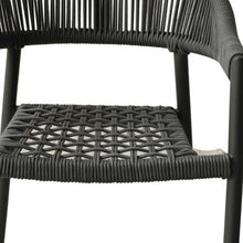 HomeRoots Set of Four 22" Gray Aluminum Outdoor Arm Chair