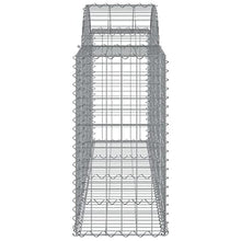 Arched Gabion Baskets 4 pcs Galvanized Iron Plant Pots Self-Watering Indoor Outdoor Gardening