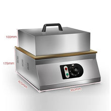 Electric Souffle Machine, Commercial Dorayaki Pancake Souffle Maker Machine, Temperature Range: 50-250°, with Stainless Steel Cover, for Restaurants, Bakeries, Dessert Shops