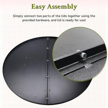 FEBTECH - 42" Round Fire Pit Lid - Heat Resistant Fire Pit Cover Lid