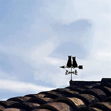 Weathervane Art Decor Stainless Steel Durable Weather Vane Wind Vane Measuring Tools Weathercock Wind Direction Indicator for Garden Patio Yard Ornament Decoration (Fivepointed Stars)