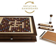 WS Game Company Scrabble Heirloom Edition Rotating Walnut Cabinet Multicolor