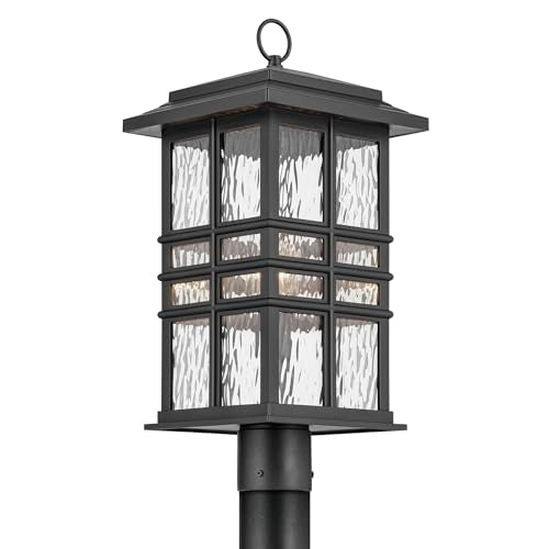 Kichler Beacon Square Post Light, Textured Black