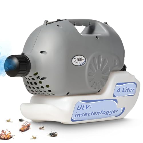 Vectorfog C100 Plus Mosquito Fogger Machine, Bug Fogger, Mosquito Sprayer, Mist Blower, ULV Cold, 26 Ft Spray, 1250W Samsung Motor, Adjustable 5-50 Micron, Tick, Bee, Outdoor Fogger 110V