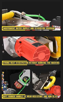 UYCVT Chain Saw Concrete Cutter,5800W Wall Chainsaw with Synchronized Water Pump,3 Chain,2 Guide Bar,Chainsaw Electric,Electric Chainsaw for Straight Line,Curved Line