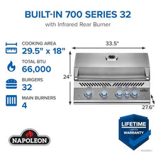 Napoleon Built-In 700 Series 32-inch Natural Gas Grill Head