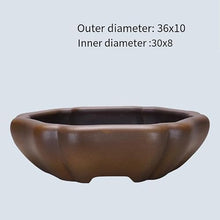 ULTRAWAVE Flower Pots Purple Clay Handmade Pumpkin Pot Green Bonsai Pot Decorative Planter