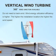 Jiayiyoux Windmill Wind Turbine Generator, 100W Portable Vertical Helix Wind Power Turbine Generator with Controller, 3 Blade Wind Generator Kit for Home Energy Supplementation,White,24V