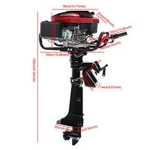 Gdrasuya10 7HP 4 Stroke Air-Cooled Outboard Motor Black