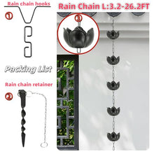 DFTDFYXYRain Chain Rain Catcher Chain Aluminum Rain Chain Decorative Rain Chain Downspout Catcher Water Feature Or Downpipe for Garden Rustproof Decorative Hanging Garden Ornaments,8m(26.2ft)