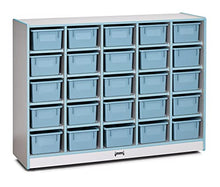 Jonti-Craft Rainbow Accents 25 Cubbie-Tray Mobile Storage Coastal Blue