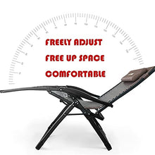 NABEIM Gravity Chair,Padded Folding Reclining Lounge Rattan Chair,Beach Lounge Chairs with Adjustable Headrest Cup Holder,Recliner Outdoor Camping Garden Patio Lawn Deck Chair (Color : Style-6)