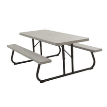 Lifetime Folding Picnic Table and Benches, 6 Feet, Putty, Pack of 4