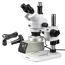 AmScope Digital Trinocular Stereo Zoom Microscope 3.5X-90X White