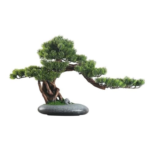 HCZKIUJ Bonsai Bonsai Ornaments Green Potted Plants Indoor Decorations Simulation Pine Tree Decoration High-Grade Chinese Decorations Plant