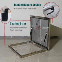 CHENWMZ Weatherproof Stainless Steel Roof Hatch Access Door for Skylights & Emerncy Exits Sizes: 76x91cm 61x61cm 76x76cm Secure Reliable Solut for Safe Access