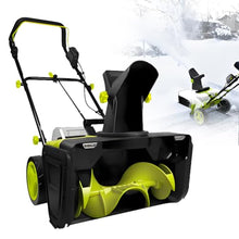 Electric Brushless Snow Blower Cordless,20in Clearing Width 4Batteries