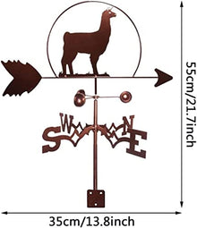 Weathervane Metal for roof Garden Yard Metal Iron Wind Vane Vintage Style Weathervane for Outdoor Iron Roof Garden Outdoor Yard Decoration (#1)