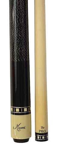 Meucci Handcrafted Billiards Pool Cue Stick - Rainbow Stain + Hard CASE (19 oz)