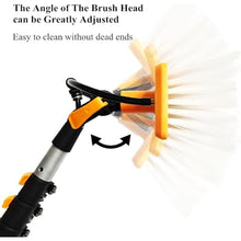 Solar Panel & Window Cleaning Pole Kit, Extendable Water-Fed Brush for Photovoltaic Panels, Roofs, Glass, Tiles, Walls, and Pools (55cm Brush Head 10M/33FT)