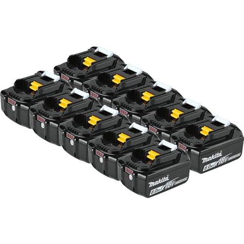 Makita BL1860B-10 18V LXT Lithium-Ion 6.0Ah Battery, 10/pk