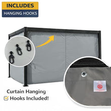 Kozyard 12' x 24' Pergola Privacy Curtain Sidewall with Hooks