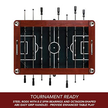 Hathaway Millennium 55-in Pro Series Foosball Table Mahogany/Black