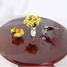 Tempered Glass Table Top， Thick Glass Surface， Multiple Sizes， Transparent Table Surface， for Patio Table, Dining Table(90CM(35IN))