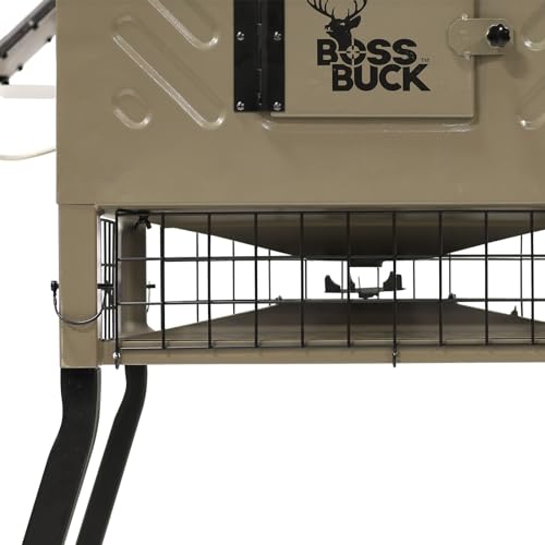 Boss Buck Stand & Fill Sled Feeder with Diverter Plate & Solar Panel, 600LB Multi